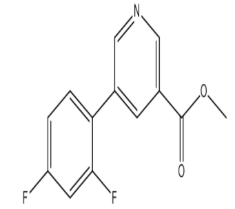 Methyl 5-(2,4-difluorophenyl)nicotinate，cas1346691-66-4