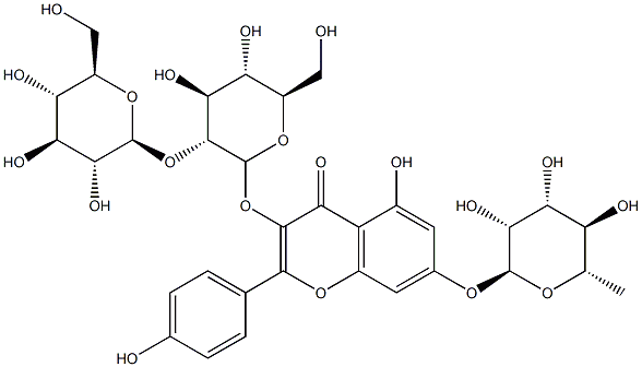 山柰酚-3-槐二糖-7-鼠李糖苷,CAS:93098-79-4