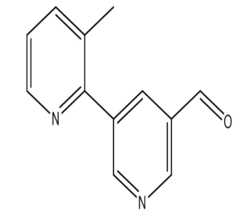 3-Methyl-[2,3&#039;-bipyridine]-5&#039;-carbaldehyde，cas1346686-63-2