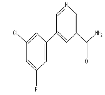 5-(3-Chloro-5-fluorophenyl)nicotinamide，cas1346692-17-8