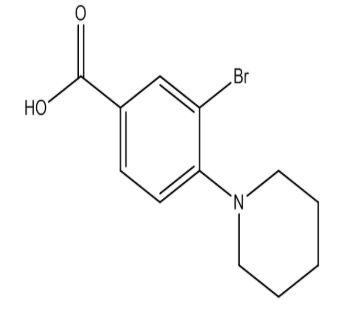 3-Bromo-4-(piperidin-1-yl)benzoic acid,cas1131594-15-4