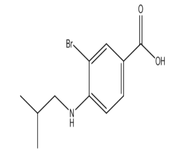 3-Bromo-4-(isobutylamino)benzoic acid，cas1131594-10-9