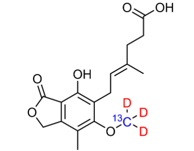 霉酚酸-13C,D3 cas：1261432-16-9