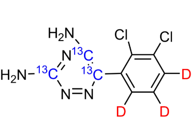 拉莫三嗪-13C,D3 cas：1246815-13-3