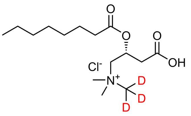 L-辛酰肉碱盐酸盐-D3,CAS号：1334532-24-9