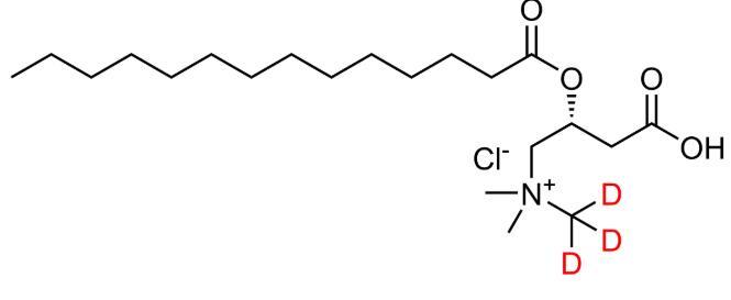 L-十四碳酰肉碱盐酸盐-D3,CAS:1334532-25-0