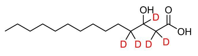 DL-3-羟基十四烷酸-2,2,3,4,4-D5,CAS号：284487-60-1