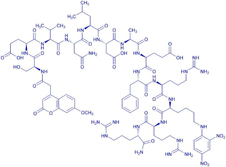 Mca-(Asn670,Leu671)-Amyloid β/A4 Protein Precursor770 (667-676)-Lys(Dnp)-Arg-Arg amide